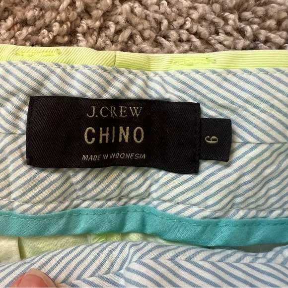 {J.Crew} Neon Yellow Chino Shorts - Picture 3 of 7
